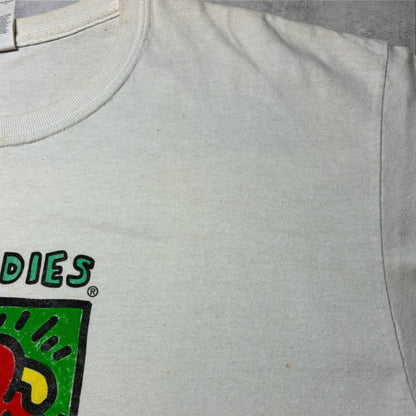 Keith Haring "Best Buddies" アートT ギルダン L ホワイト a-u-2505-055