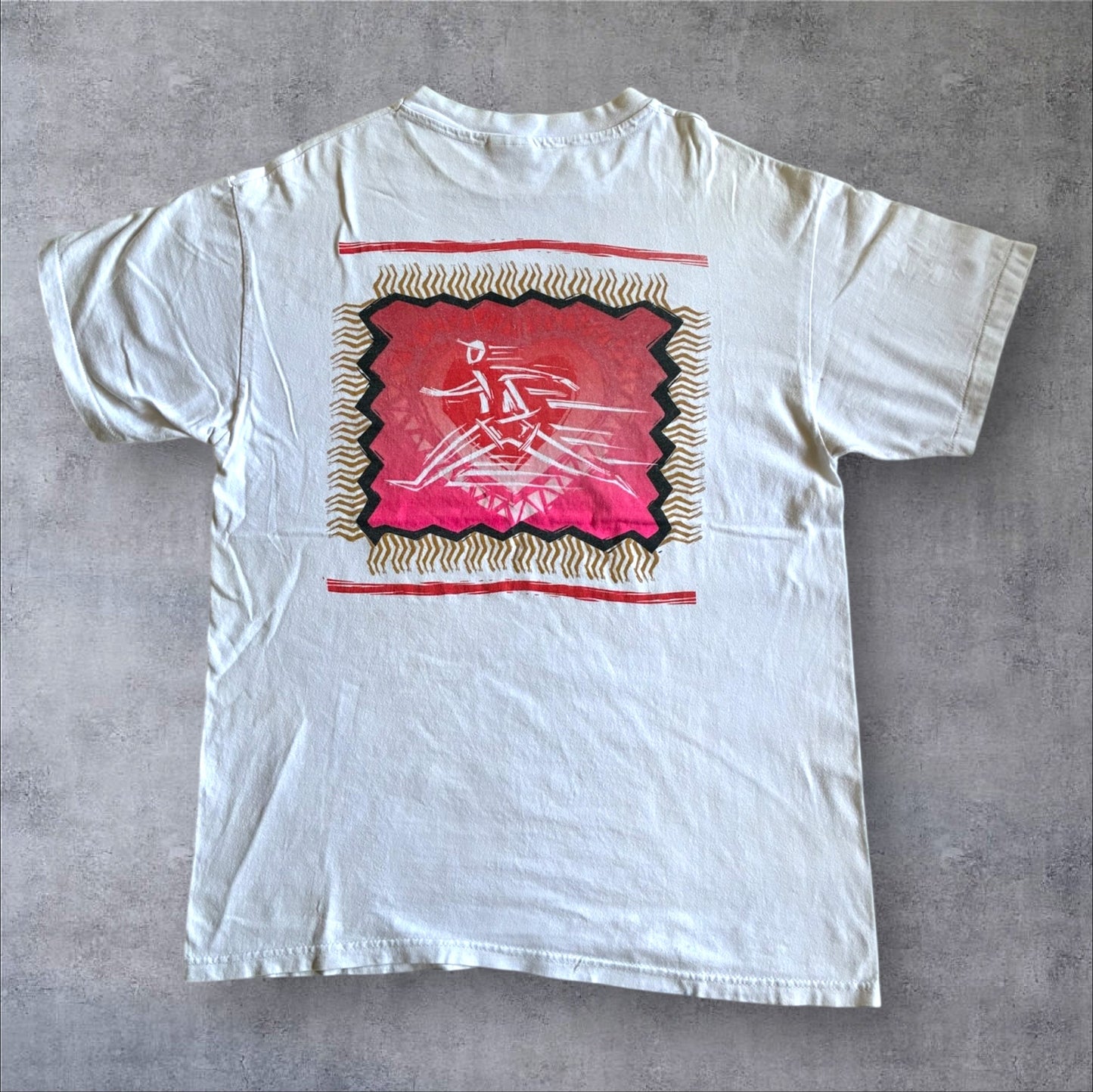 90s プロモT Hanes USA製 ホワイト L a-u-2505-018