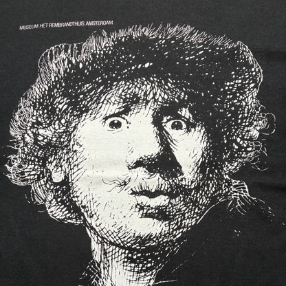 レンブラント 自画像 アートT 偉人T MUSEUM HET REMBRANDTHUIS ブラック a-u-2505-044