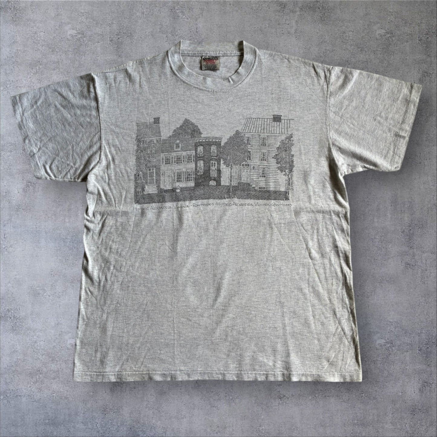 90s TODD HEALY アートT ONEITA グレー L a-u-2505-016