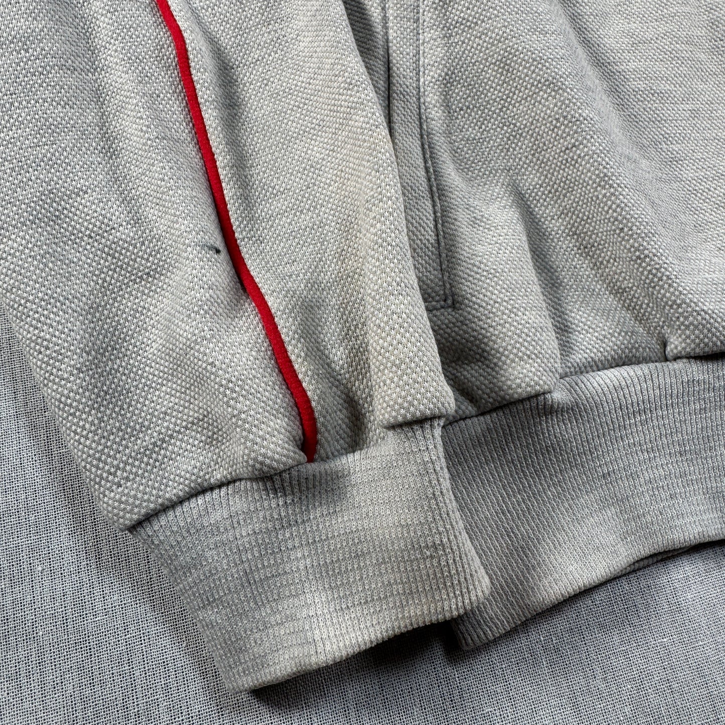 70s adidas トラックジャケット グレー デサント 西ドイツ製  M ad-u-2505-040