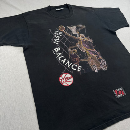 90s 00s ニューバランス USA製 NBA バスケ Tシャツ レイカーズ new balance XL br-x-2505-007