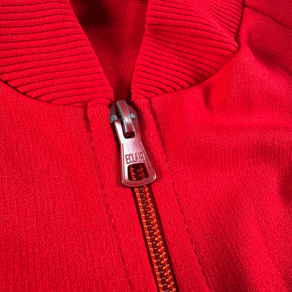 60s ルコック×アディダス トラックジャケット 赤 フランス製 XL相当 ad-u-2505-033