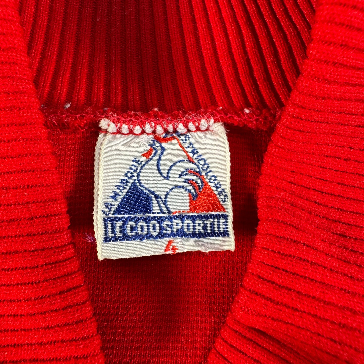 60s ルコック×アディダス トラックジャケット 赤 フランス製 XL相当 ad-u-2505-033