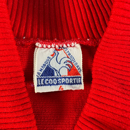 60s ルコック×アディダス トラックジャケット 赤 フランス製 XL相当 ad-u-2505-033