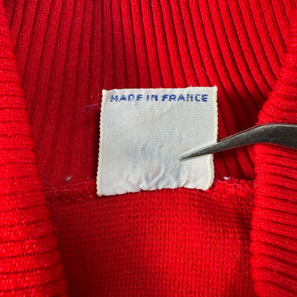 60s ルコック×アディダス トラックジャケット 赤 フランス製 XL相当 ad-u-2505-033