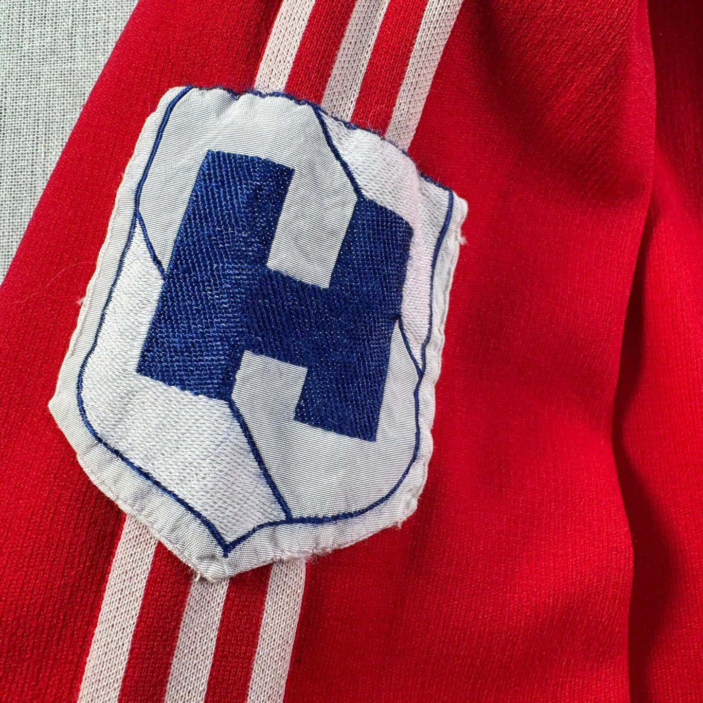 60s ルコック×アディダス トラックジャケット 赤 フランス製 XL相当 ad-u-2505-033