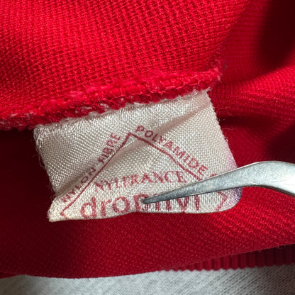 60s ルコック×アディダス トラックジャケット 赤 フランス製 XL相当 ad-u-2505-033