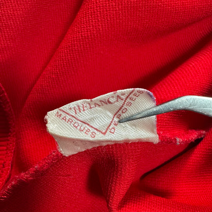 60s ルコック×アディダス トラックジャケット 赤 フランス製 XL相当 ad-u-2505-033