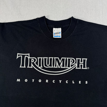 TRIUMPH トライアンフ Tシャツ バイク モーターサイクル 黒 XL co-t-2505-004