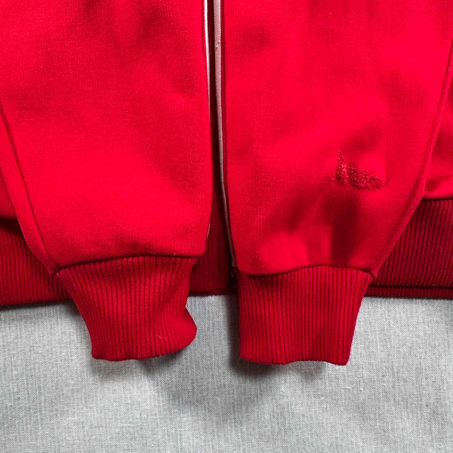 60s ルコック×アディダス トラックジャケット 赤 フランス製 XL相当 ad-u-2505-033