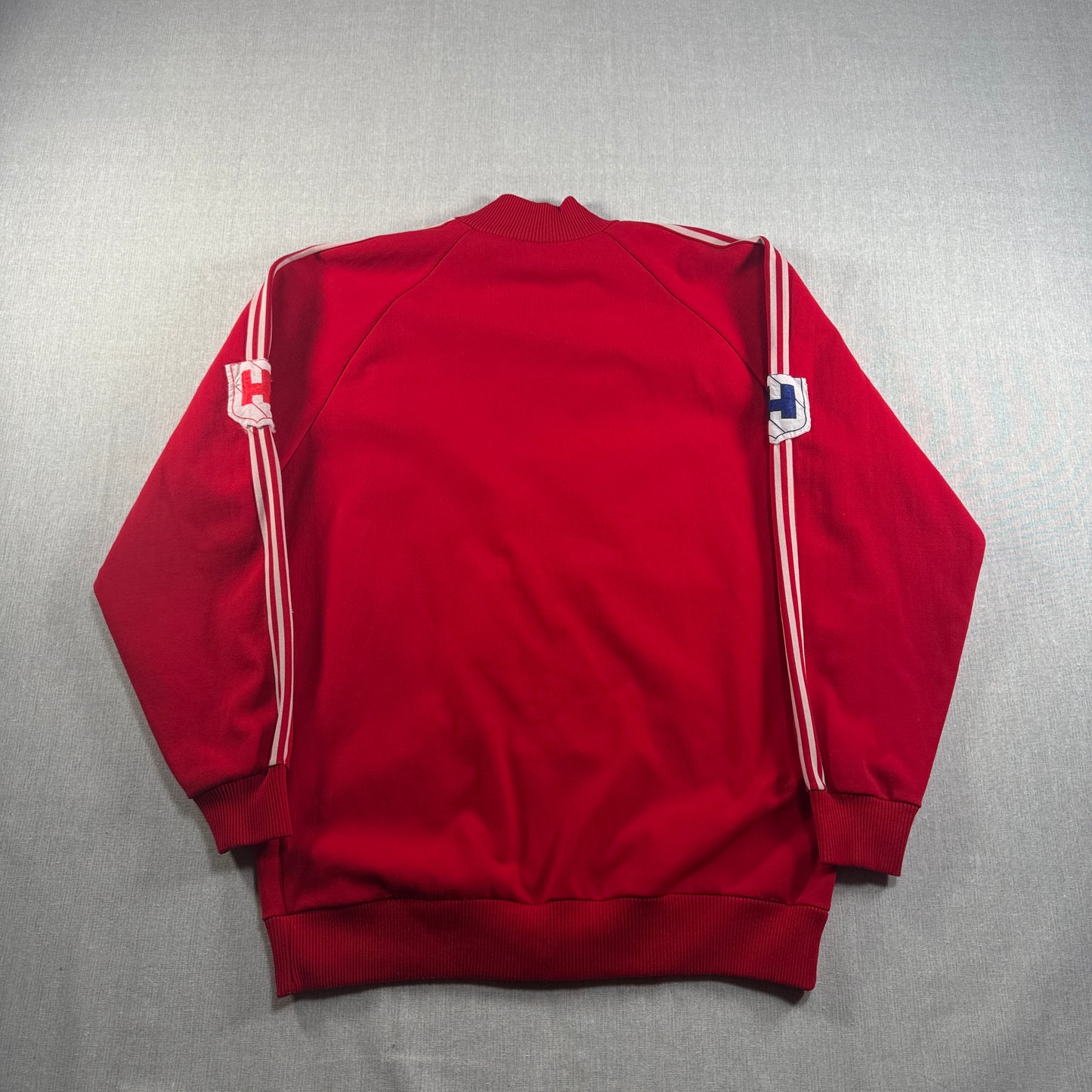 60s ルコック×アディダス トラックジャケット 赤 フランス製 XL相当 ad-u-2505-033