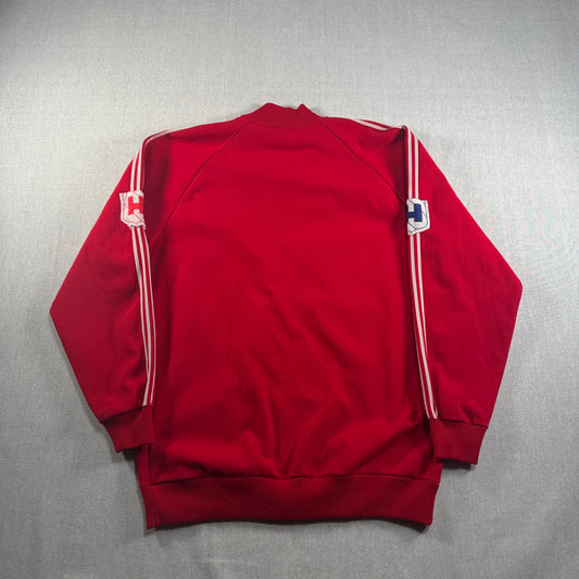 60s ルコック×アディダス トラックジャケット 赤 フランス製 XL相当 ad-u-2505-033
