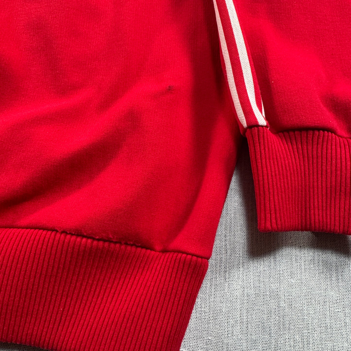 60s ルコック×アディダス トラックジャケット 赤 フランス製 XL相当 ad-u-2505-033