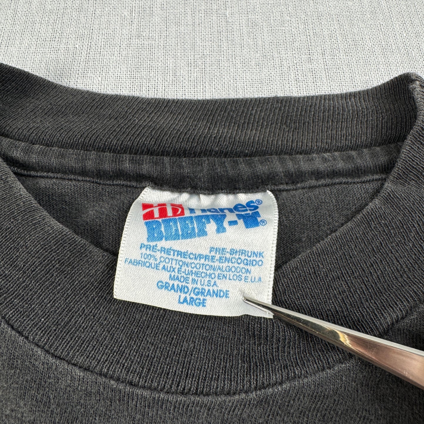 90s Hooters world tour Tシャツ フーターズ 黒 Hanes USA製 L シングルステッチ セカオワ 深瀬 co-t-2505-006