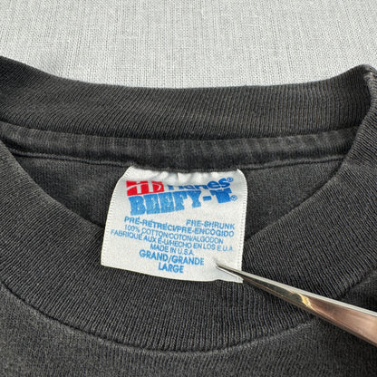 90s Hooters world tour Tシャツ フーターズ 黒 Hanes USA製 L シングルステッチ セカオワ 深瀬 co-t-2505-006