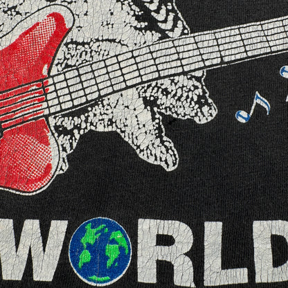 90s Hooters world tour Tシャツ フーターズ 黒 Hanes USA製 L シングルステッチ セカオワ 深瀬 co-t-2505-006