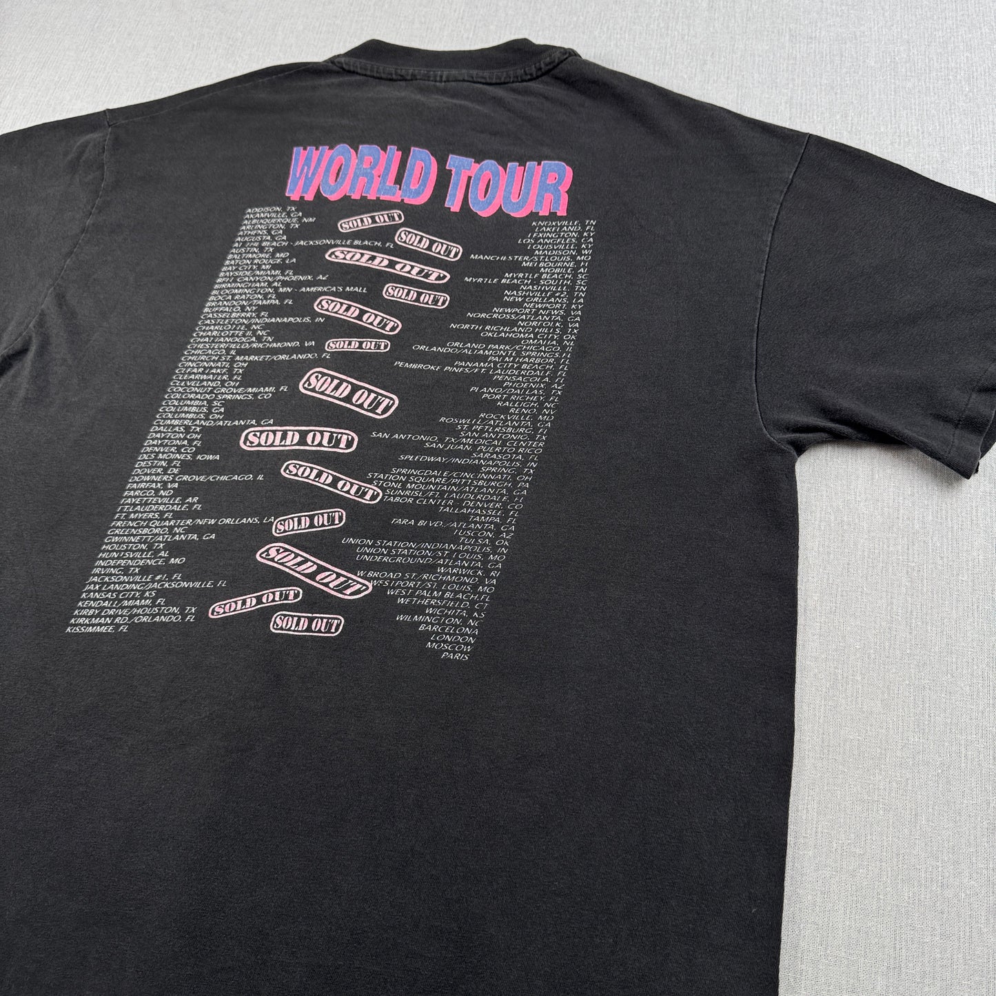 90s Hooters world tour Tシャツ フーターズ 黒 Hanes USA製 L シングルステッチ セカオワ 深瀬 co-t-2505-006