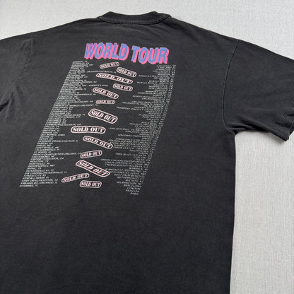 90s Hooters world tour Tシャツ フーターズ 黒 Hanes USA製 L シングルステッチ セカオワ 深瀬 co-t-2505-006
