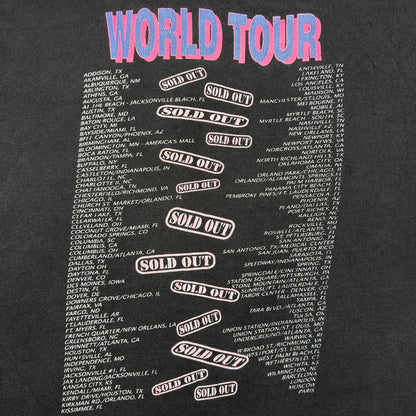90s Hooters world tour Tシャツ フーターズ 黒 Hanes USA製 L シングルステッチ セカオワ 深瀬 co-t-2505-006