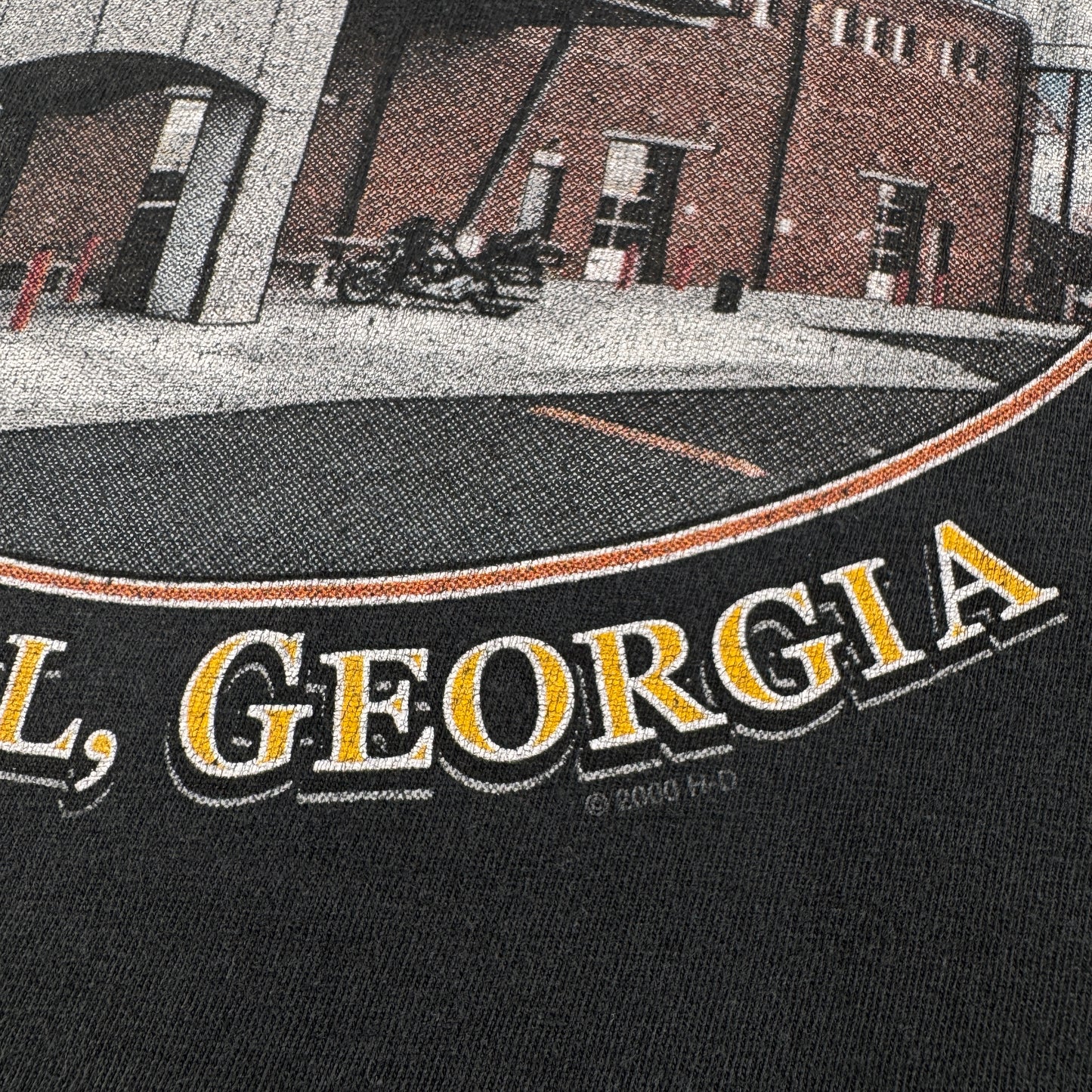 00s ハーレーダビッドソン Tシャツ 黒 炎 ROSWELL killer creek 2004 harley davidson XL co-t-2505-008