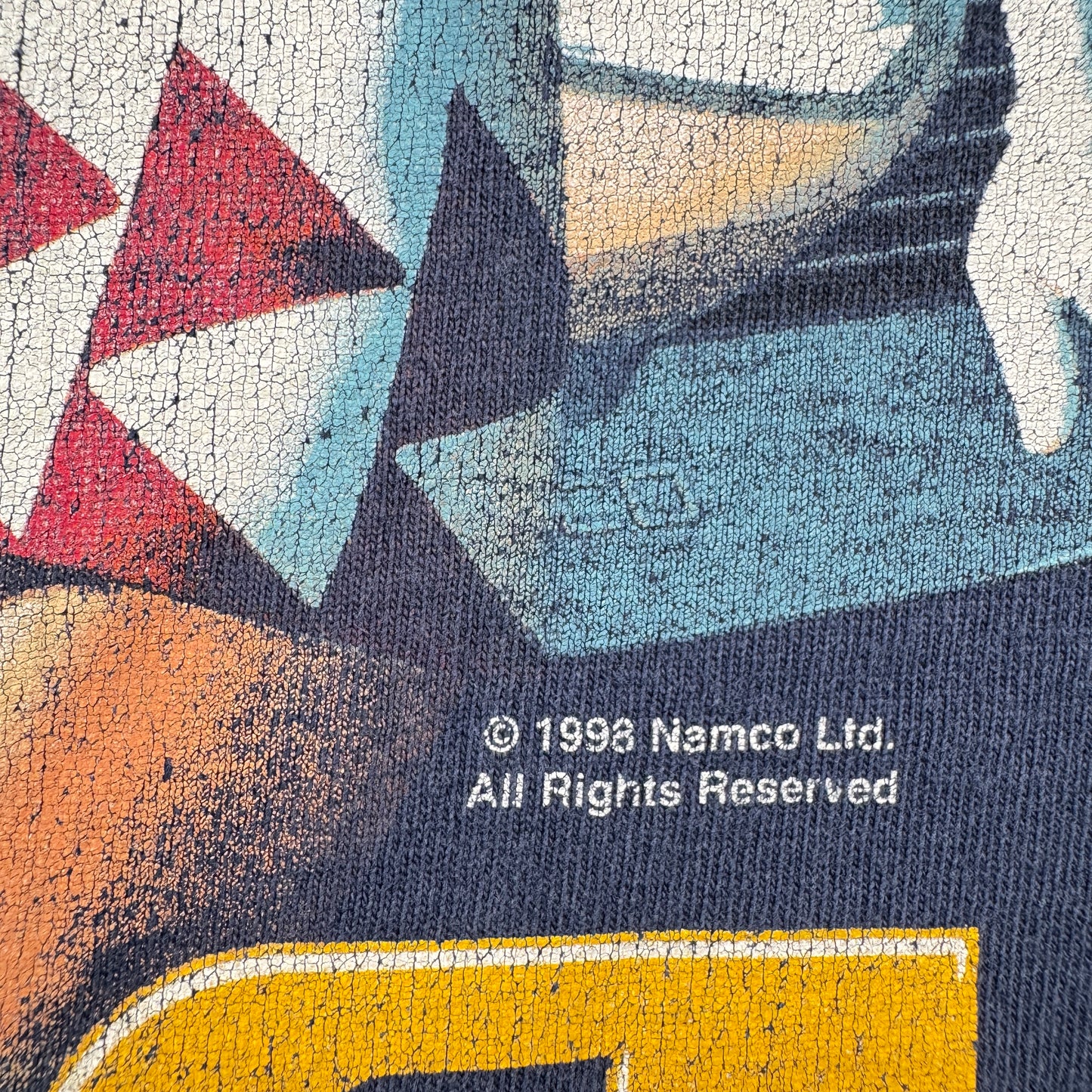 90s namco 1998 R4 RIDGE RACER リッジレーサー Tシャツ ゲーム プロモT ナムコ ネイビー XL Type 4 co-t-2505-018