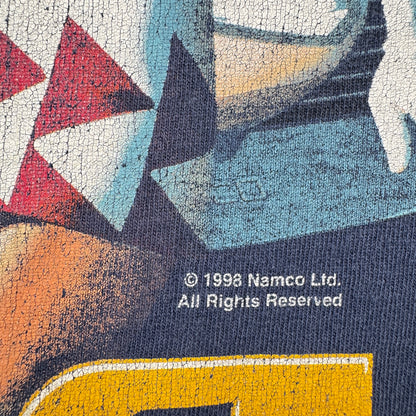90s namco 1998 R4 RIDGE RACER リッジレーサー Tシャツ ゲーム プロモT ナムコ ネイビー XL Type 4 co-t-2505-018