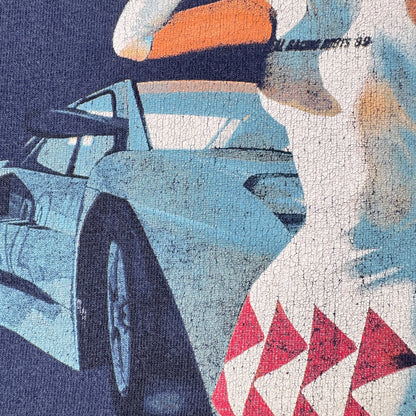 90s namco 1998 R4 RIDGE RACER リッジレーサー Tシャツ ゲーム プロモT ナムコ ネイビー XL Type 4 co-t-2505-018