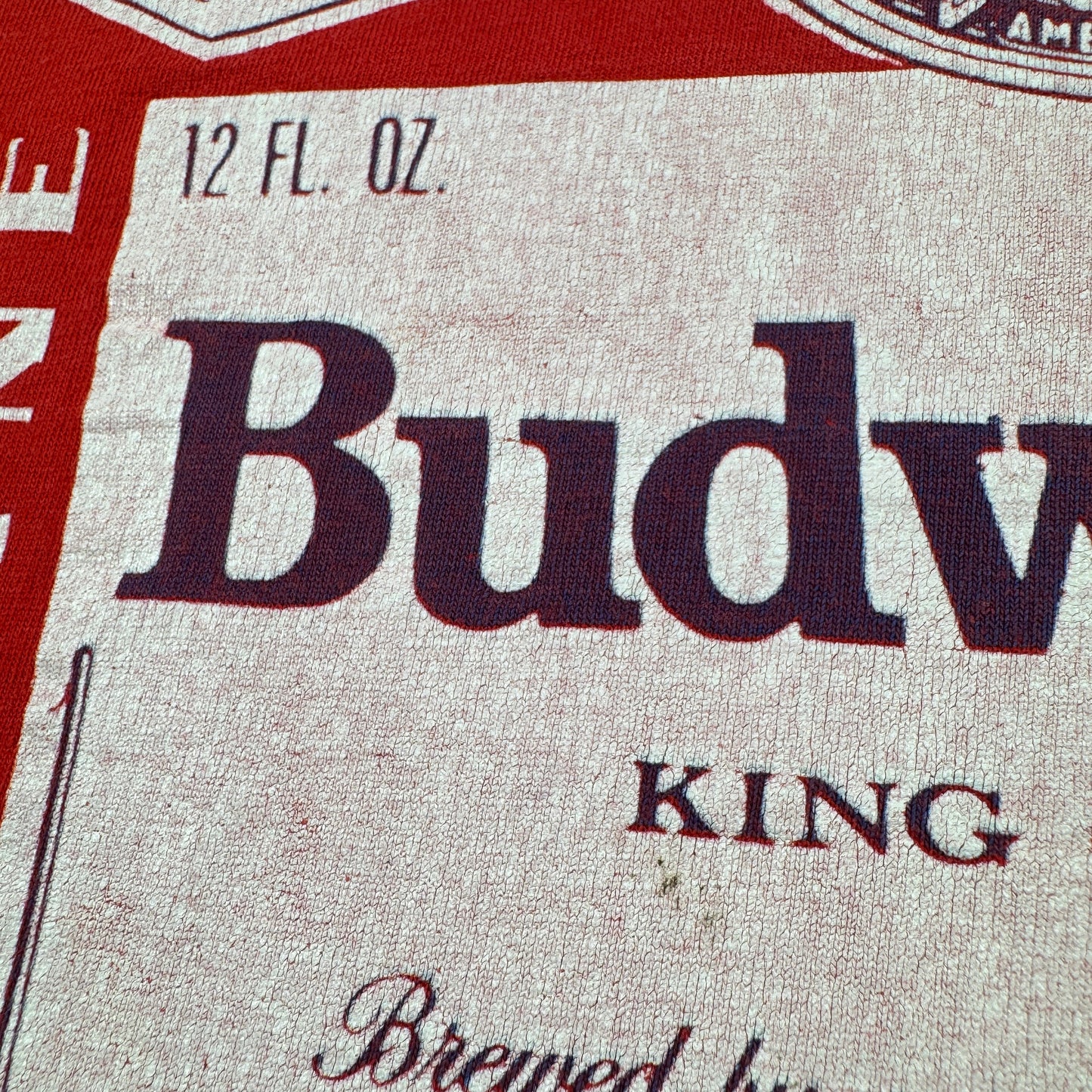 90s バドワイザー budweiser Tシャツ タンクトップ WILD OATS USA製 L 赤 1991 co-u-2505-002
