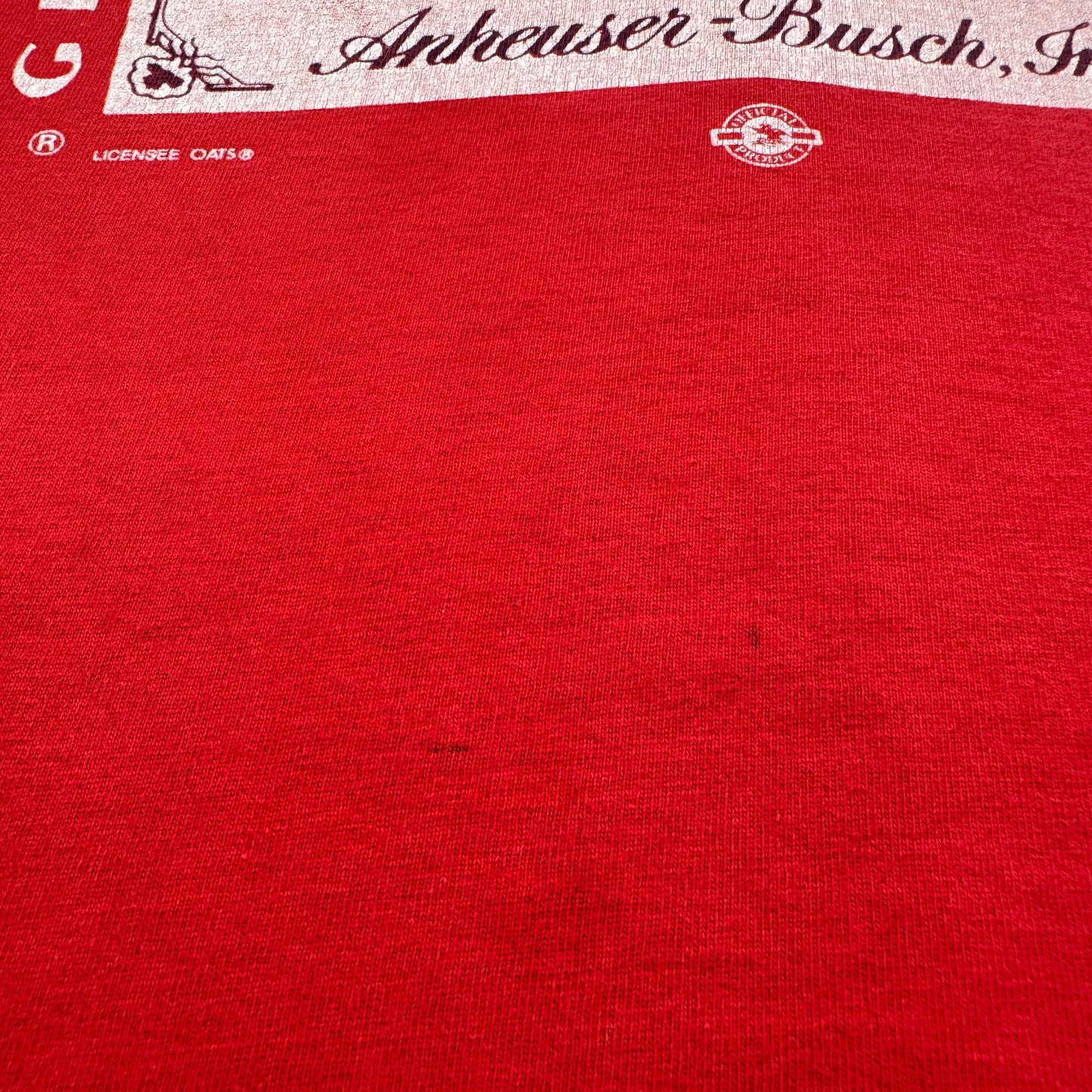 90s バドワイザー budweiser Tシャツ タンクトップ WILD OATS USA製 L 赤 1991 co-u-2505-002