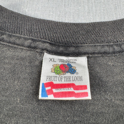 90s 企業T ワイン KENWOOD VINEYARD 熊 ワイナリー Tシャツ USA製 XL 黒 シングルステッチ co-u-2505-004