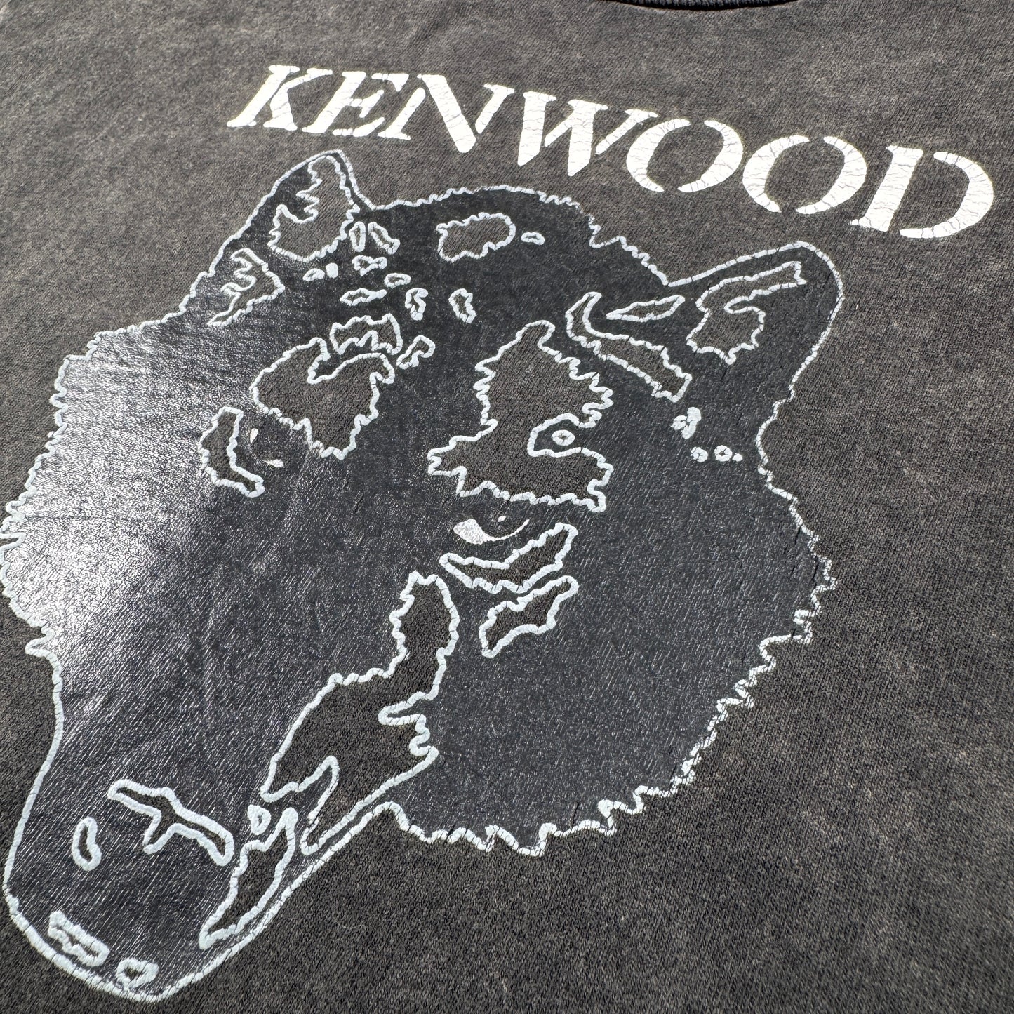 90s 企業T ワイン KENWOOD VINEYARD 熊 ワイナリー Tシャツ USA製 XL 黒 シングルステッチ co-u-2505-004