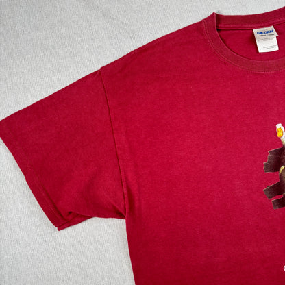 00s アートT Tシャツ アヒル duck tape WILL BULLAS 赤 co-u-2505-005