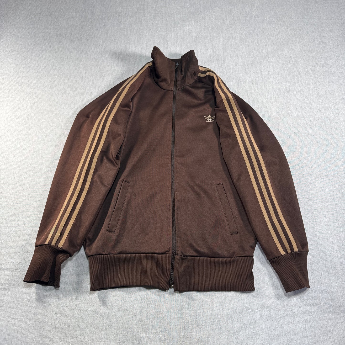 adidas トラックジャケット ブラウン トルコ製 Lサイズ ad-u-2505-039