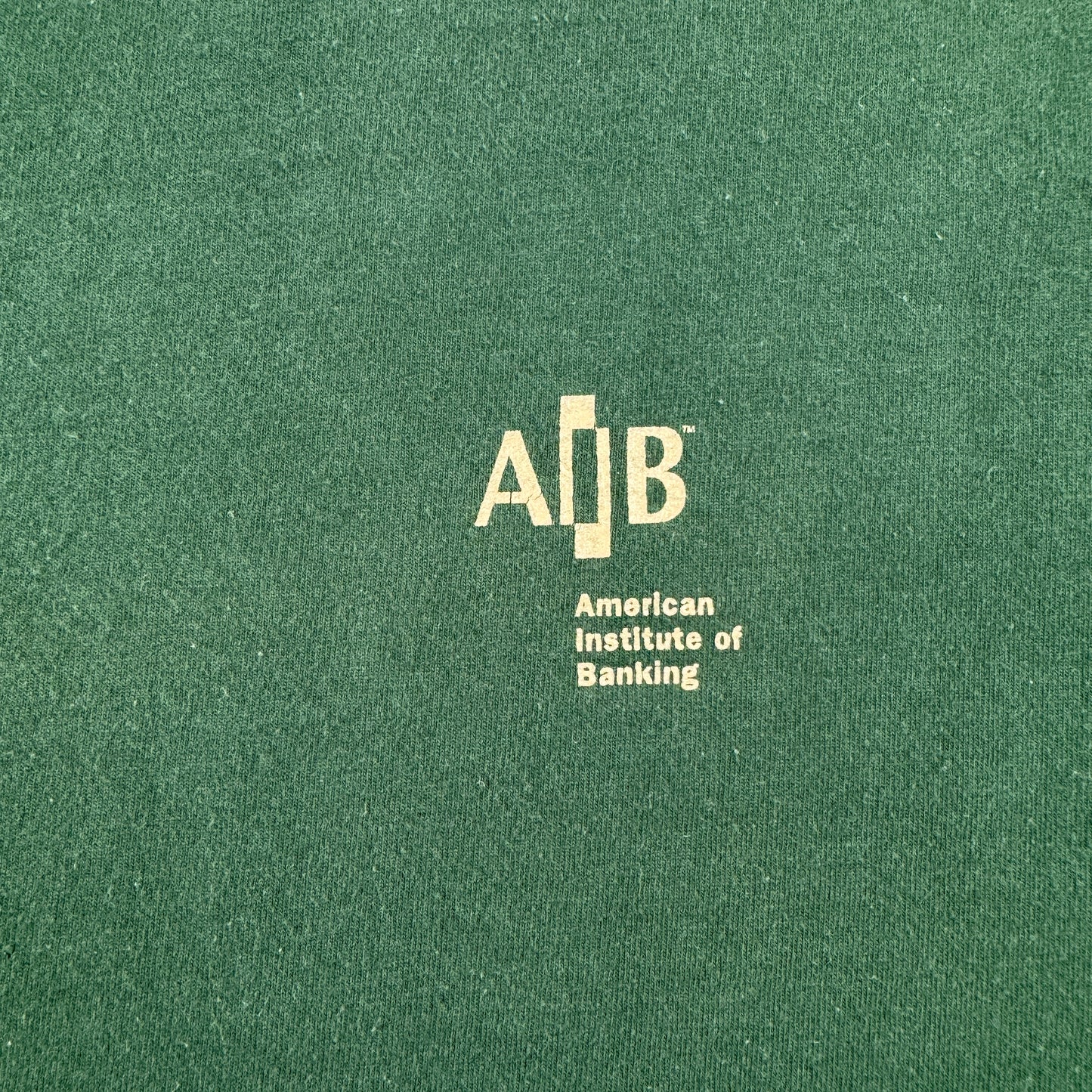 90s 企業T Tシャツ AIB International 緑 XL シングルステッチ co-u-2505-006