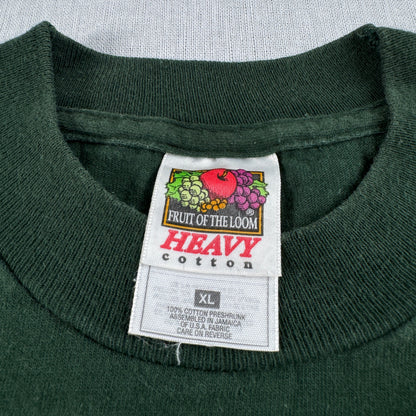 90s 企業T Tシャツ AIB International 緑 XL シングルステッチ co-u-2505-006