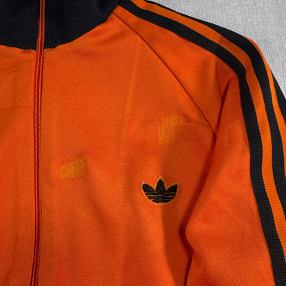 80s adidas トラックジャケット オレンジ デサント製  2号 ad-u-2505-068