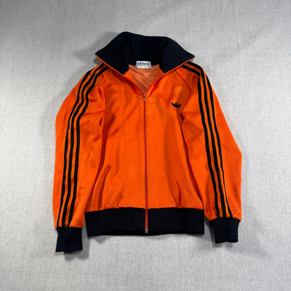 80s adidas トラックジャケット オレンジ デサント製  2号 ad-u-2505-068