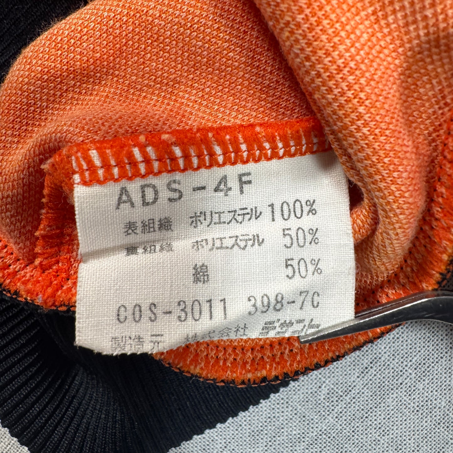 80s adidas トラックジャケット オレンジ デサント製  2号 ad-u-2505-068