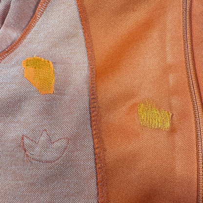 80s adidas トラックジャケット オレンジ デサント製  2号 ad-u-2505-068