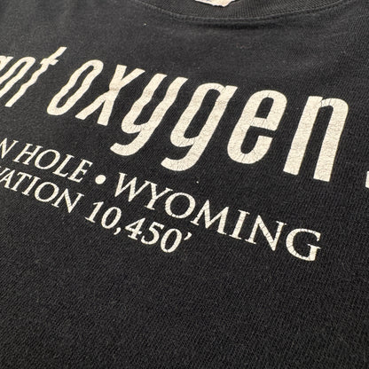 got milk? パロディ got oxygen Tシャツ 長袖 ロンT 黒 ジャクソンホール M co-u-2505-007