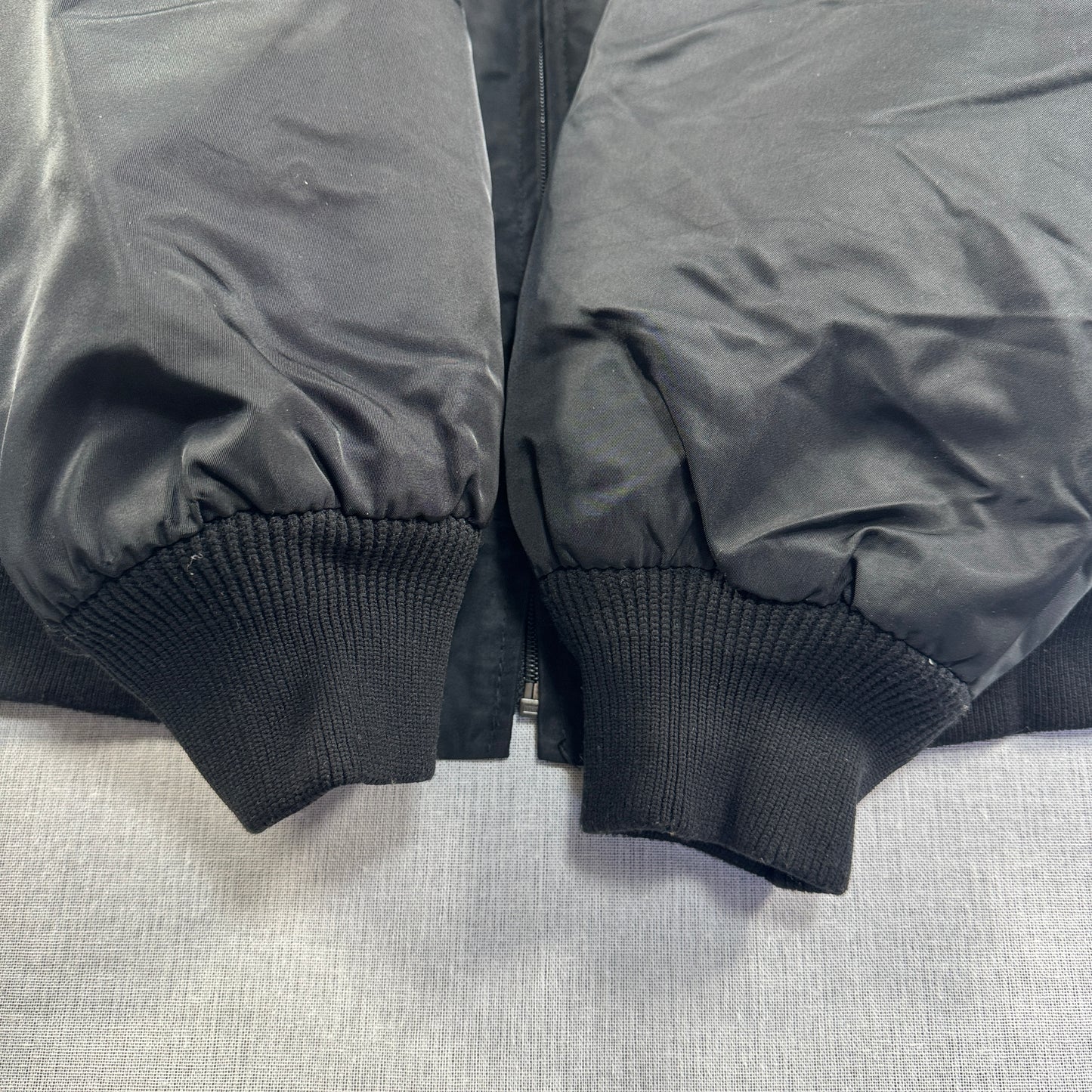 80s ナイロン スタジャン Birdie USA製 黒 ブルゾン LOCAL3 IBEW ja-u-2505-043