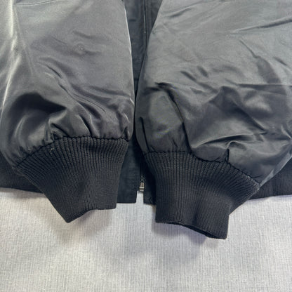 80s ナイロン スタジャン Birdie USA製 黒 ブルゾン LOCAL3 IBEW ja-u-2505-043