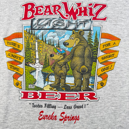 90s 企業T Tシャツ ビール BEAR WHIZ BEER グレー XL USA製 シングルステッチ co-u-2505-011