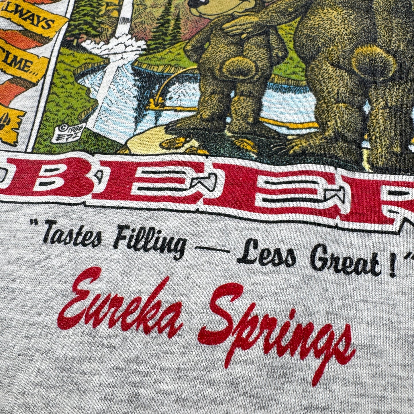 90s 企業T Tシャツ ビール BEAR WHIZ BEER グレー XL USA製 シングルステッチ co-u-2505-011