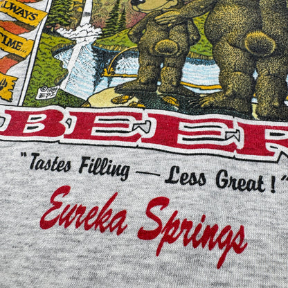 90s 企業T Tシャツ ビール BEAR WHIZ BEER グレー XL USA製 シングルステッチ co-u-2505-011