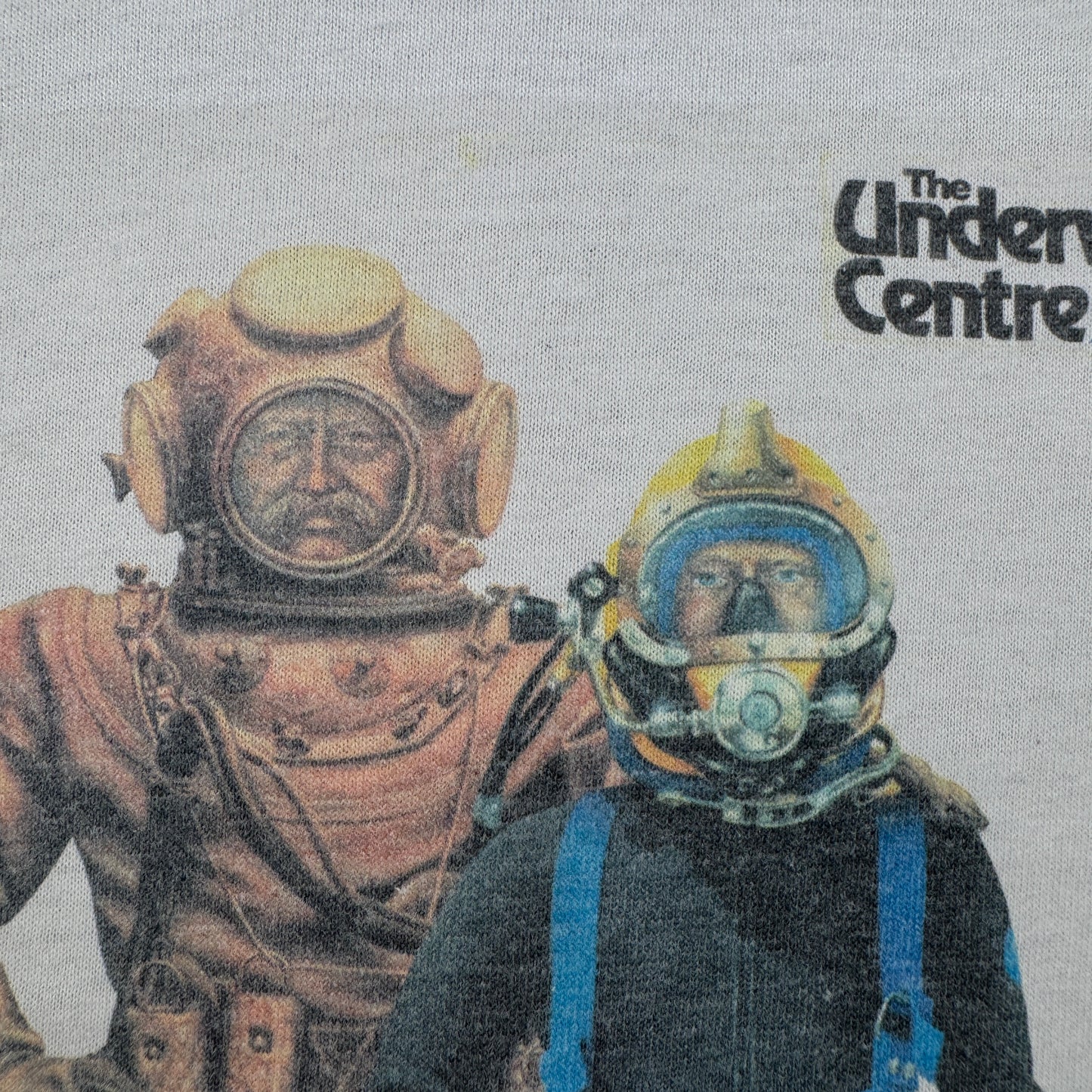 90s ダイビング 企業T プロモT Tシャツ the underwater centre アートT 白 シングルステッチ co-u-2505-013