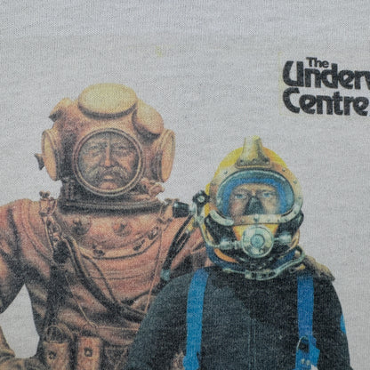 90s ダイビング 企業T プロモT Tシャツ the underwater centre アートT 白 シングルステッチ co-u-2505-013