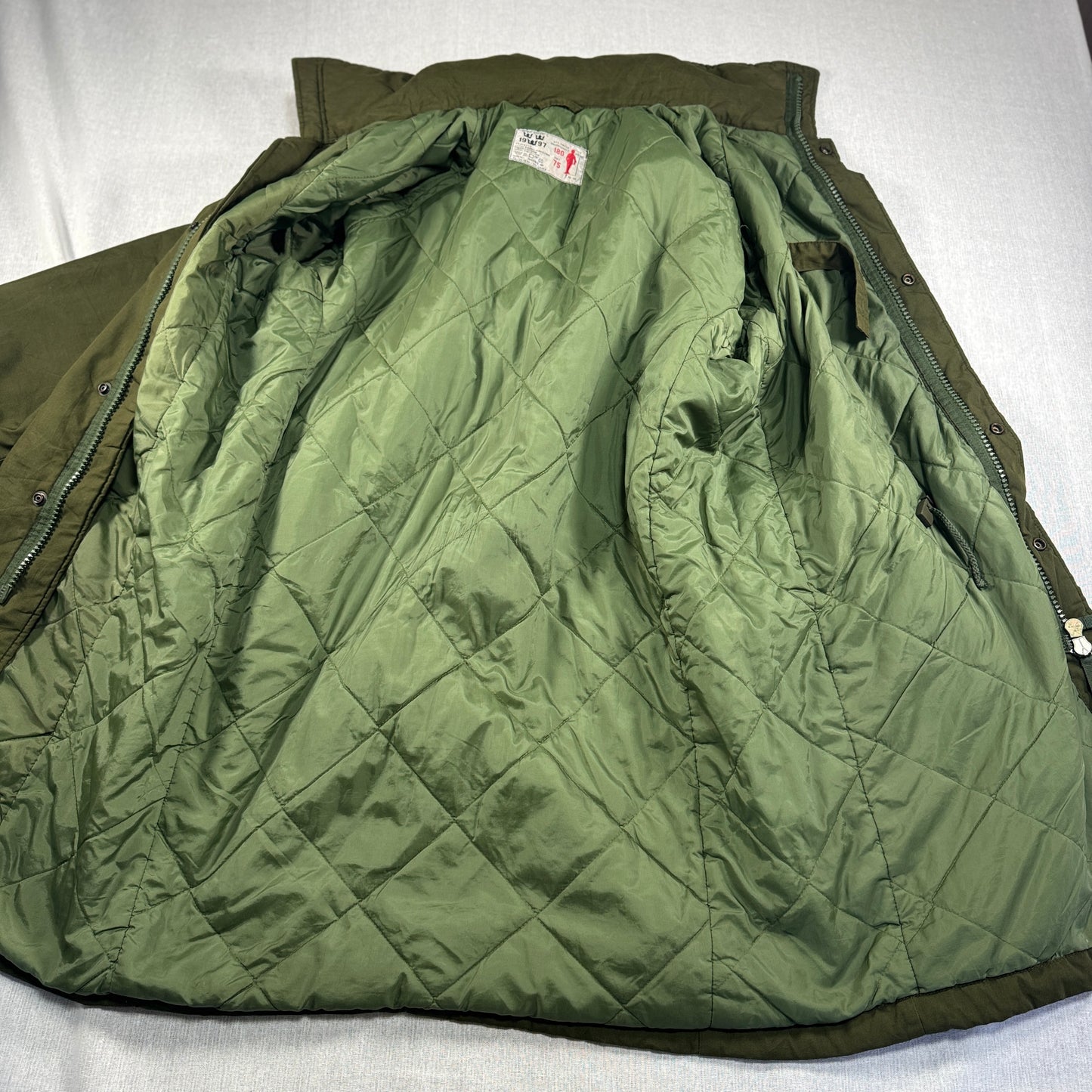 90s スウェーデン軍 M90 後期 180/75 コールドウェザーパーカー ミリタリージャケット ja-u-2505-065