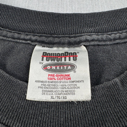 90s CAMEL ポケットT Tシャツ ポケT フェード 黒 オニータ XL キャメル タバコ 企業T ラクダ シングルステッチ co-u-2505-029